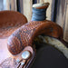 16.5" USED COURT'S TEAM ROPING SADDLE Saddles - Used Courts Saddlery