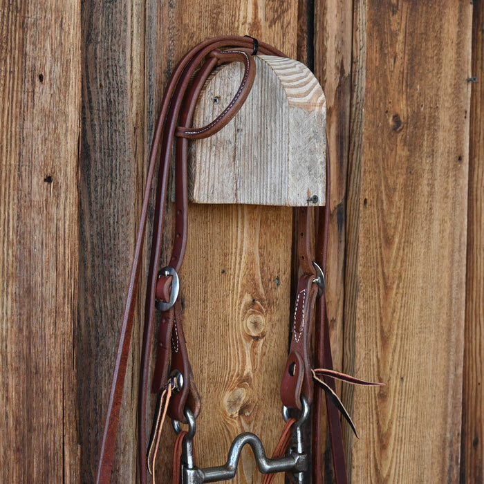 Cow Horse Supply Solid Port Bridle Rig w/All New Leather