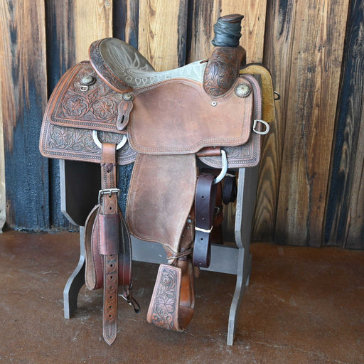 14" USED MARTIN TEAM ROPING SADDLE Saddles - Used Martin Saddlery