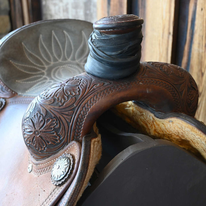 14" USED MARTIN TEAM ROPING SADDLE Saddles - Used Martin Saddlery