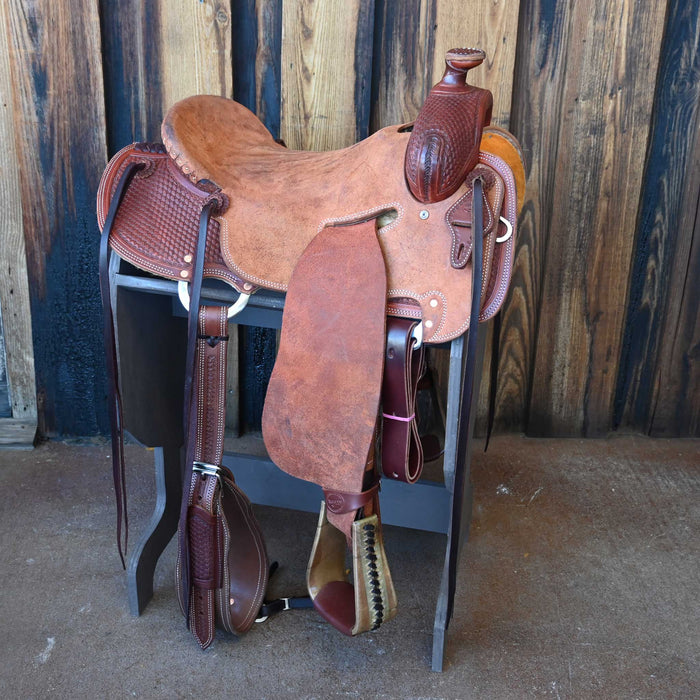 16" TESKEY'S STRIP DOWN RANCH SADDLE