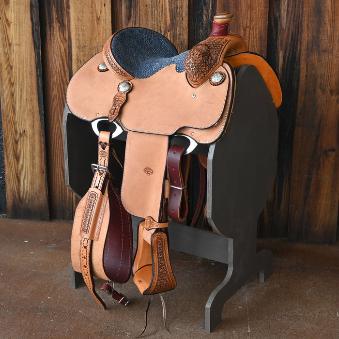 12.5" TESKEY'S CALF ROPING SADDLE Saddles - New Teskey's Saddlery