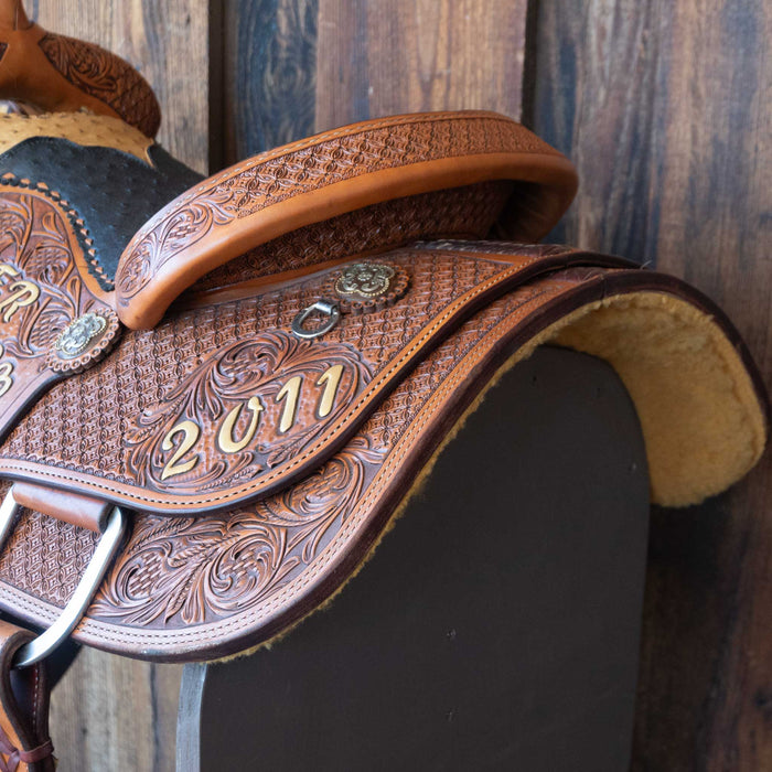 14.5" USED NRS TEAM ROPING SADDLE Saddles - Used NRS