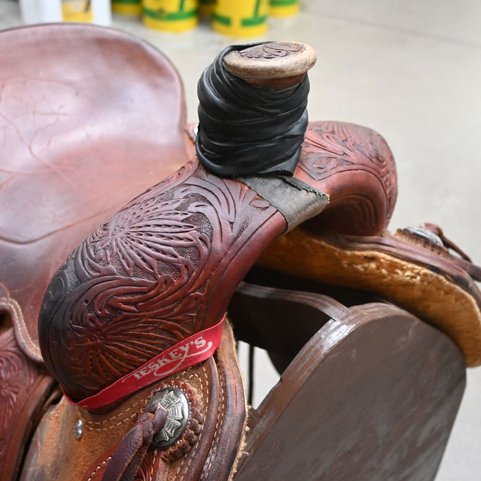 15" USED TRENT WARD RANCH SADDLE Saddles - Used Trent Ward