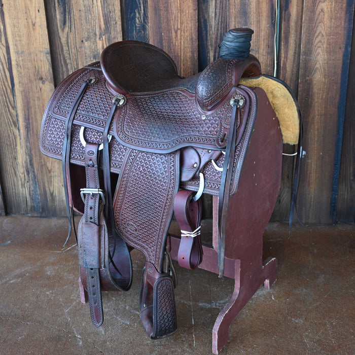 14.5" USED COATS TEAM ROPING SADDLE