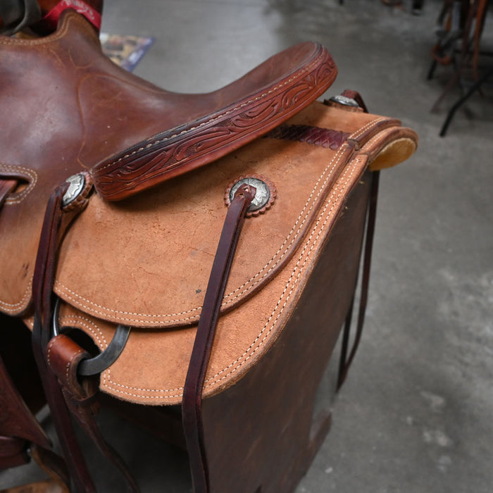 15" USED TRENT WARD RANCH SADDLE Saddles - Used Trent Ward