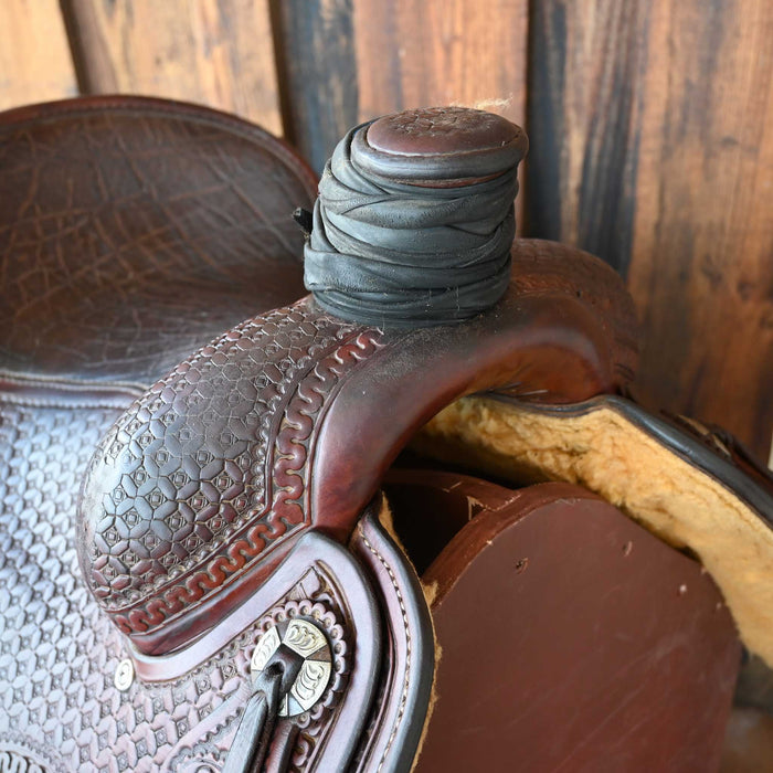 14.5" USED COATS TEAM ROPING SADDLE