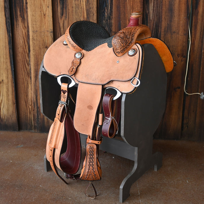 12.5" TESKEY'S CALF ROPING SADDLE Saddles - New Teskey's Saddlery