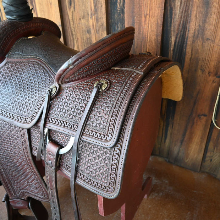14.5" USED COATS TEAM ROPING SADDLE