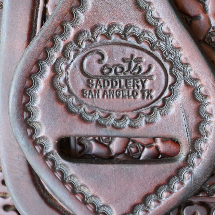 14.5" USED COATS TEAM ROPING SADDLE