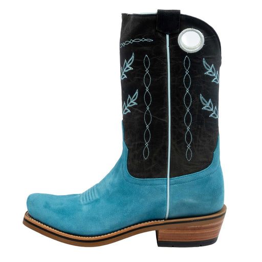 Horse Power Men's Cutter Toe High Noon Blue Suede Western Boot MEN - Footwear - Western Boots Horse Power