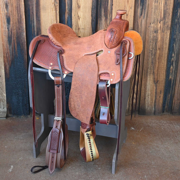 15" TESKEY'S STRIP DOWN RANCH SADDLE