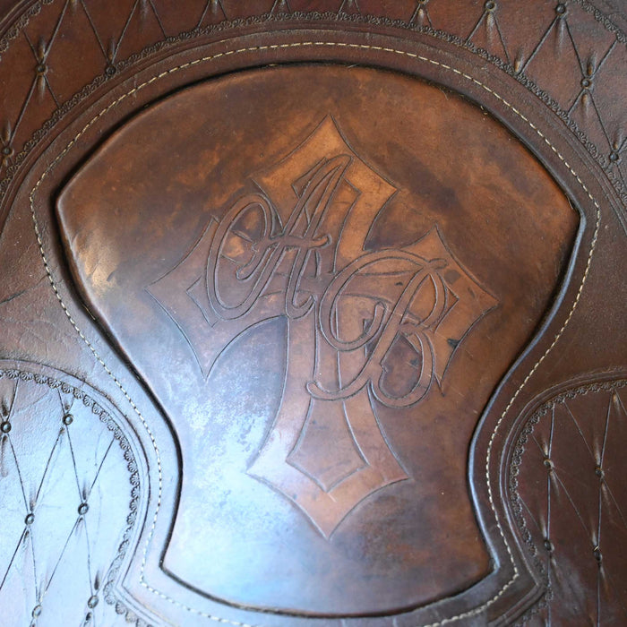 14.5" USED WAYLON WIKE TEAM ROPING SADDLE