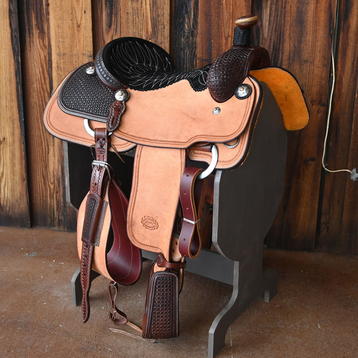 16" PATRICK SMITH TEAM ROPING SADDLE Saddles - New Patrick Smith