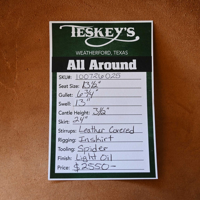 13.5" TESKEY'S ALL AROUND SADDLE