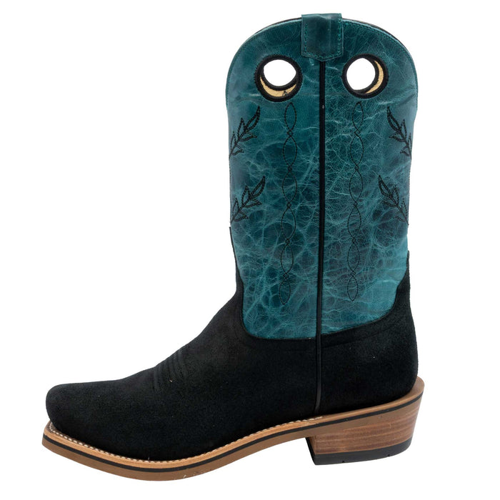 Horse Power Men's Cutter Toe High Noon Black Roughout Suede Western Boot MEN - Footwear - Western Boots Horse Power