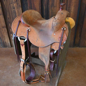 15" USED JEFF SMITH RANCH CUTTER SADDLE