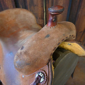 15" USED JEFF SMITH RANCH CUTTER SADDLE