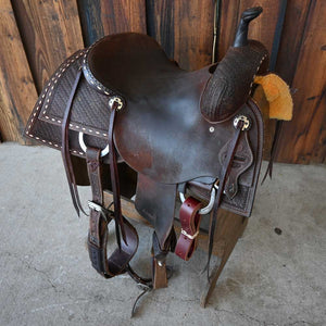 16" USED JEFF SMITH CUTTING SADDLE Saddles Jeff Smith   