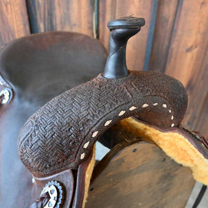 16" USED JEFF SMITH CUTTING SADDLE Saddles Jeff Smith   