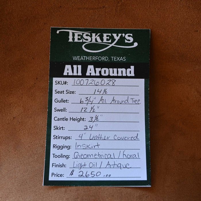 14.5" TESKEY'S ALL AROUND SADDLE