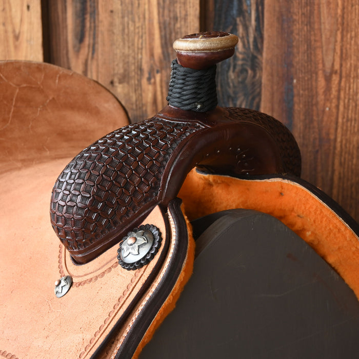 15" PATRICK SMITH TEAM ROPING SADDLE Saddles - New Patrick Smith