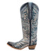 Corral Women's Tall Blue Crackled Embroidery Western Boot WOMEN - Footwear - Boots - Western Boots Corral Boots