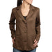 Cruel Denim Women's Brown Faux Suede Blazer WOMEN - Clothing - Sweaters & Cardigans Cruel Denim