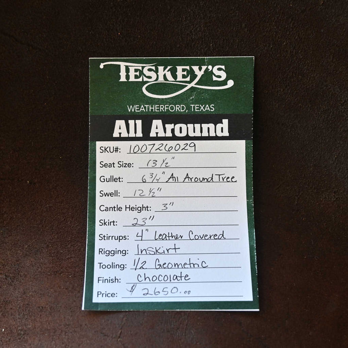 13.5" TESKEY'S ALL AROUND SADDLE