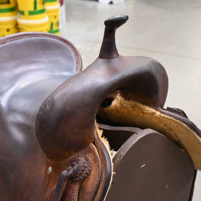 15.5" USED JEFF SMITH CUTTING SADDLE