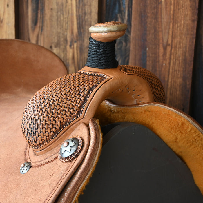 15.5" PATRICK SMITH TEAM ROPING SADDLE Saddles - New Patrick Smith