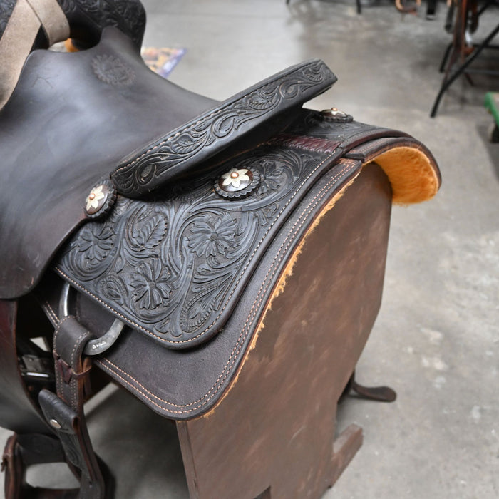 14" USED JEFF SMITH ROPING SADDLE Saddles - Used Jeff Smith