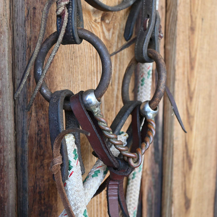 O-Ring Twisted Wire Copper Snaffle Bridle Rig w/Browband Headstall