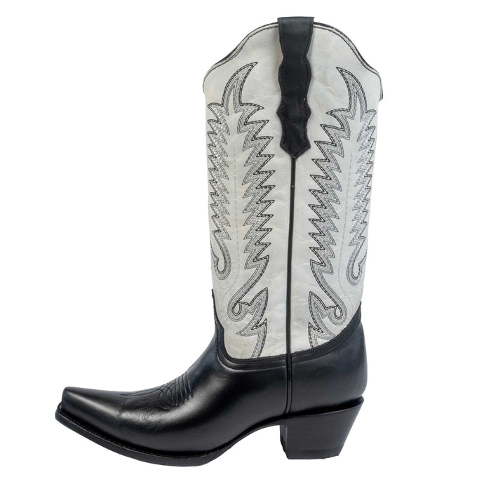 Corral Women's Black/White Embroidery Triad Western Boot WOMEN - Footwear - Boots - Western Boots Corral Boots