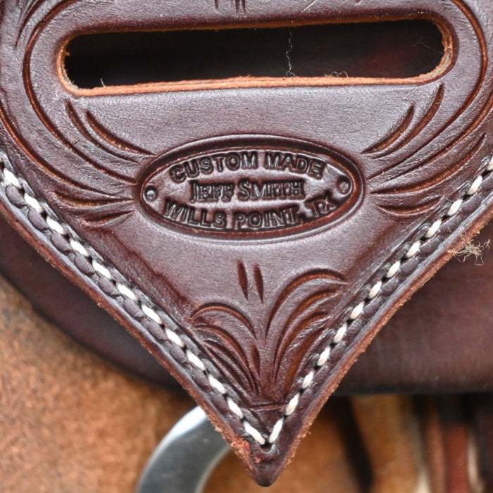 16.5" USED JEFF SMITH CUTTING SADDLE Saddles - Used Jeff Smith