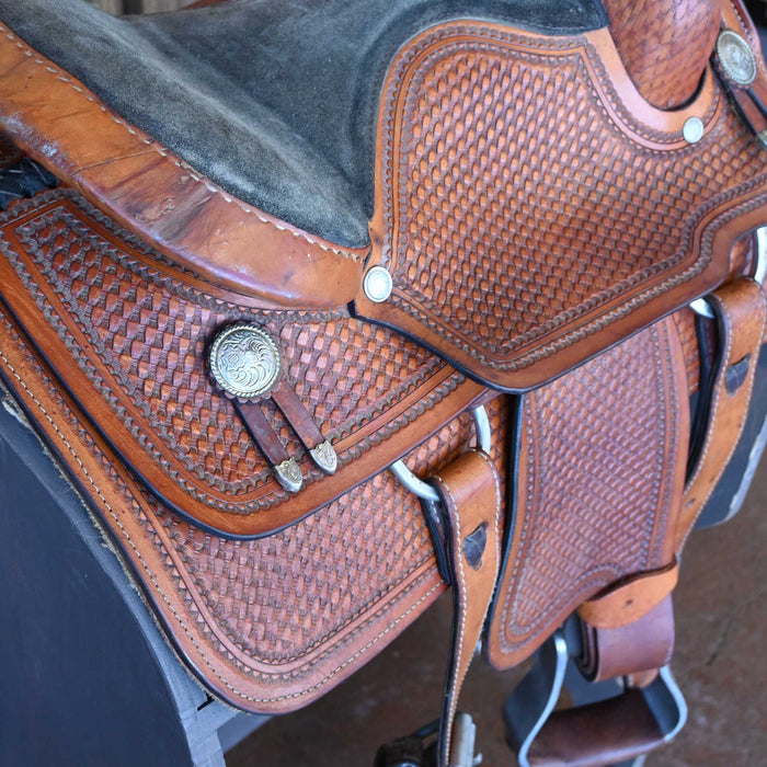 13" USED TESKEY'S JR. ROPING SADDLE Saddles - Used Teskey's Saddlery