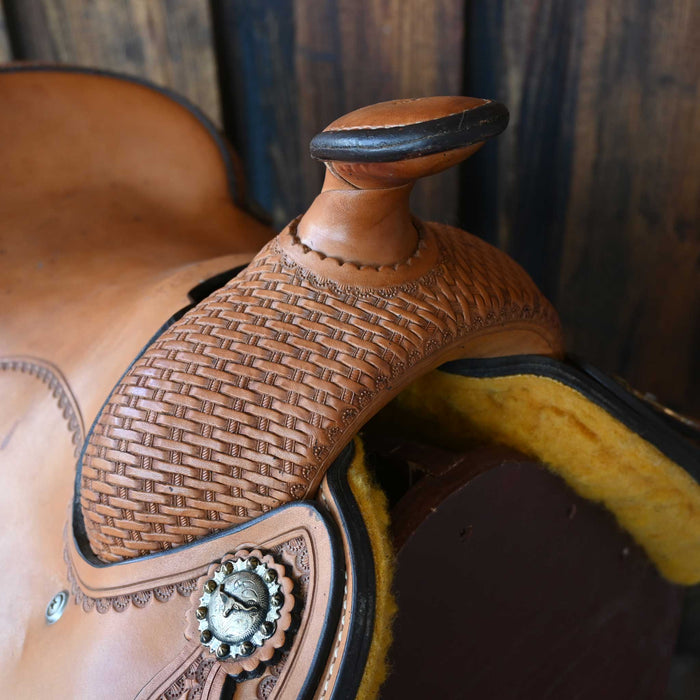 15.5" USED CRATES STEER WRESTLING SADDLE