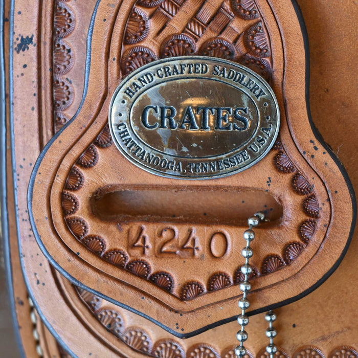 15.5" USED CRATES STEER WRESTLING SADDLE