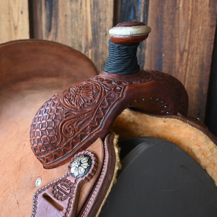 14" TESKEY'S TEAM ROPING SADDLE Saddles - New Teskey's Saddlery