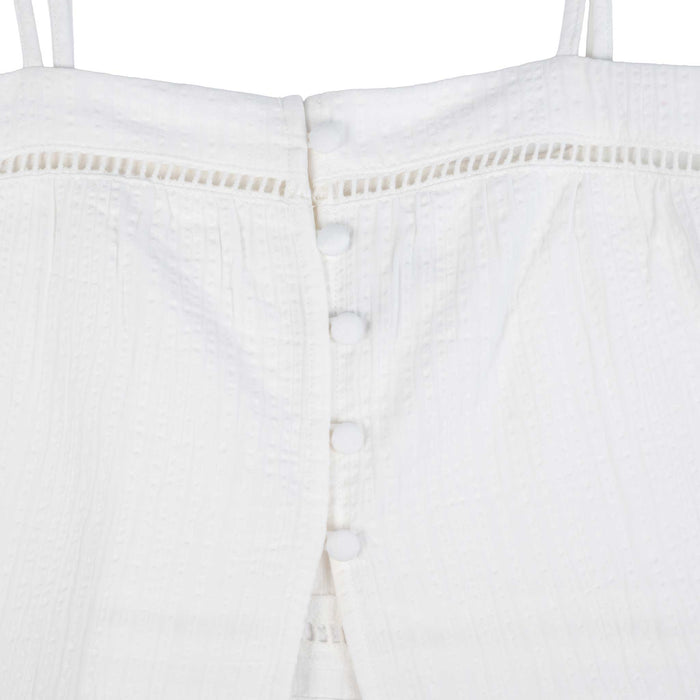 Macy Scallop White Top WOMEN - Clothing - Tops - Sleeveless Rhythm