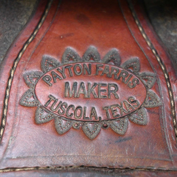 16" USED PAYTON FARRIS RANCH SADDLE