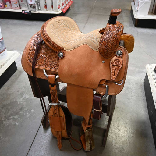 14" TESKEY'S ROPING SADDLE Saddles - New Teskey's Saddlery