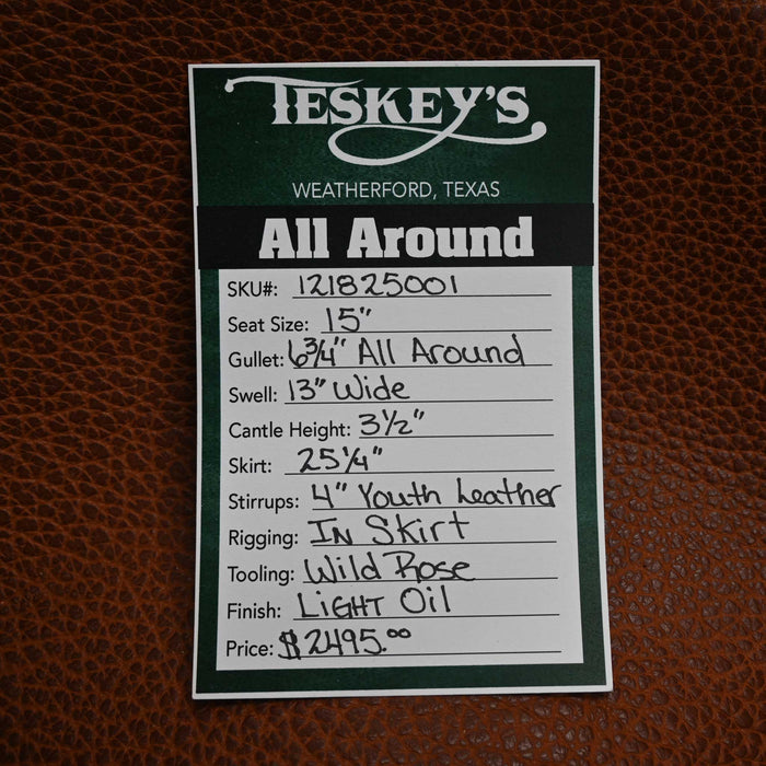15" TESKEY'S ALL AROUND SADDLE