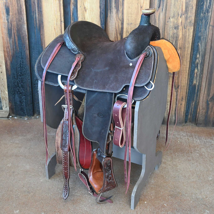 14" TESKEY'S TEAM ROPING SADDLE