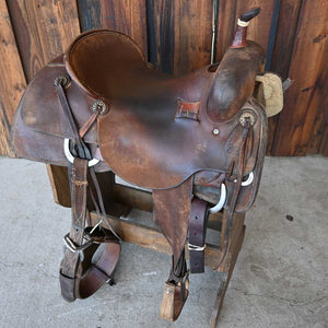 17" USED JEFF SMITH CUTTING SADDLE Saddles Jeff Smith   