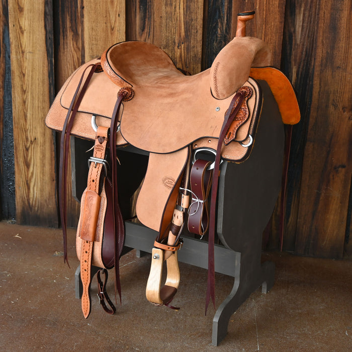 16" TESKEY'S PRO CUTTER RANCH CUTTER SADDLE Saddles - New Teskey's Saddlery