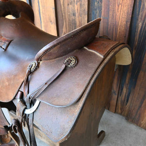 17" USED JEFF SMITH CUTTING SADDLE Saddles Jeff Smith   