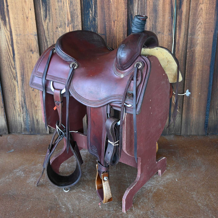 15.5" USED TRENT WARD RANCH CUTTING SADDLE
