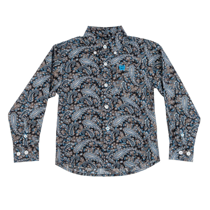 Cinch Boy's Paisley Button Down Shirt KIDS - Boys - Clothing - Shirts - Long Sleeve Shirts Cinch
