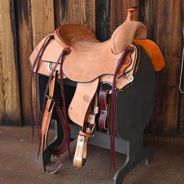 16" TESKEY'S PRO CUTTER RANCH CUTTER SADDLE Saddles - New Teskey's Saddlery